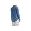 Levis Solid Color Loose Fit Square Neck Denim Long Sleeve Shirt Women shirts Blue A7244-0006