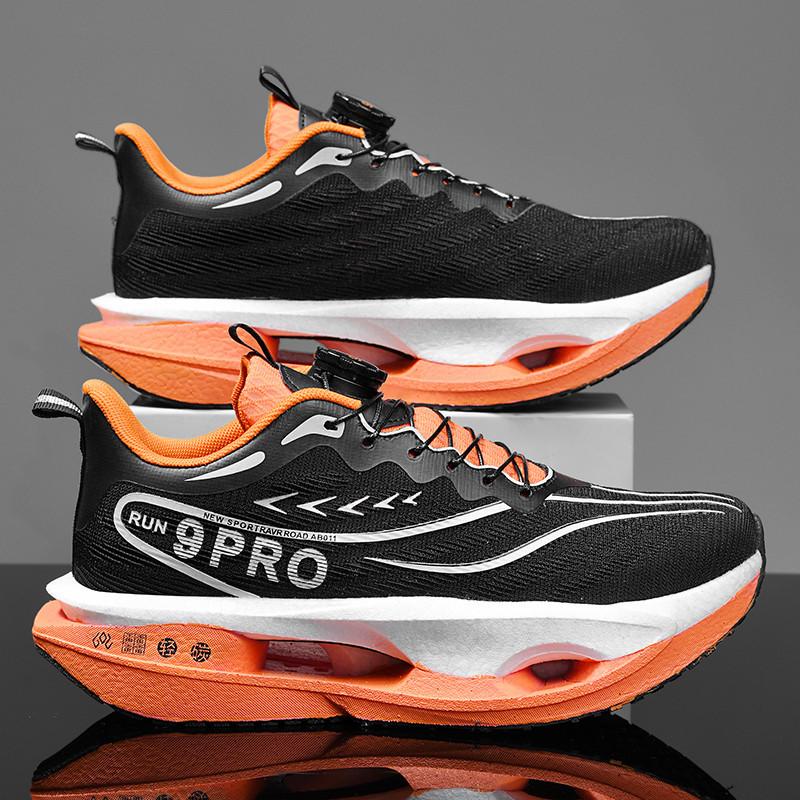 2025 Parent-child Running Shoes Summer Youth Racing Carbon Board Running Shoes Shock Absorption Junior High School Student Marathon Sports Shoes
