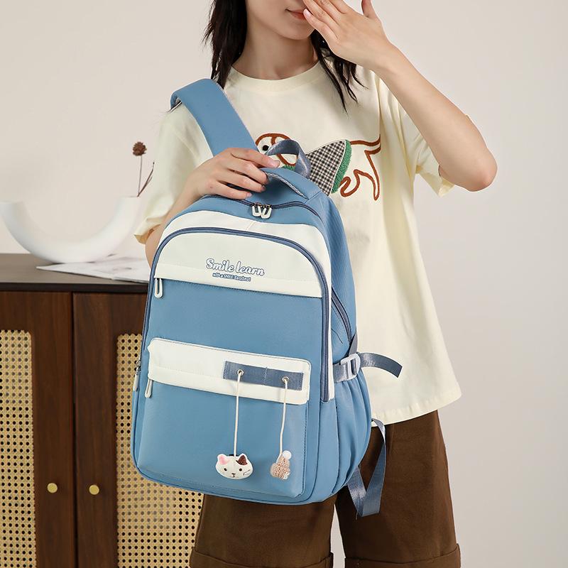 Schoolbag Large Capacity Schoolbag Cute Middle and High School Students High Value Small Fresh Backpack Women 1011 New Class Backpack