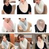 Invisible Fix Clip Scarf for Girls Winter Plush Scarf for Students Dopamine Look