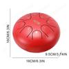 New Steel Tongue Drum 6 Inch 8 Notes Rain Drum Hand Pan Drum with Carry Bag Drum Mallets Music Book Sound Healing Instruments