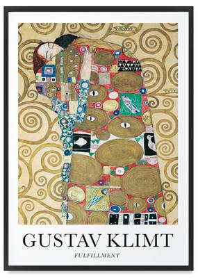 Pôster gustav klimt abstração fulfillment