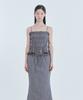 Mausolleum Marae Smocked Waist Skirt - Gray