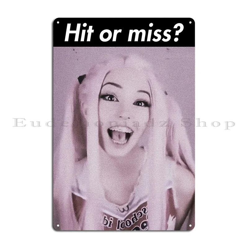 Belle Delphine Gamer Girl Metal Sign Bar Cave Wall Decor Wall Mural Cinema create Tin Sign Poster