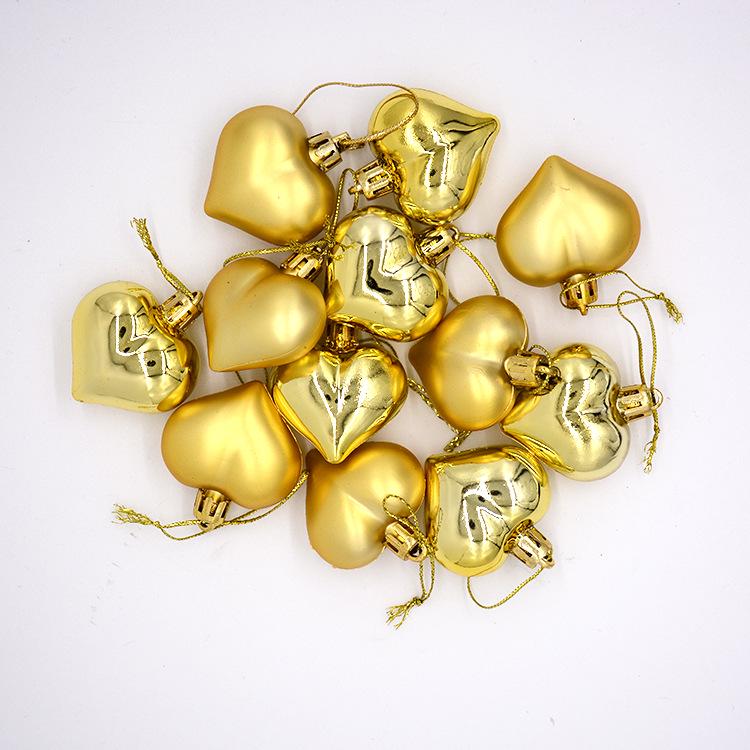 Heart Ball Pendant Heart Pendant Valentine's Day Decorations for Christmas Tree Decorations Hanging Heart Ball Ornament