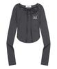 MUCENT Verion Strap Ribbon Rolled Long Sleeve Tee (4 Colors)