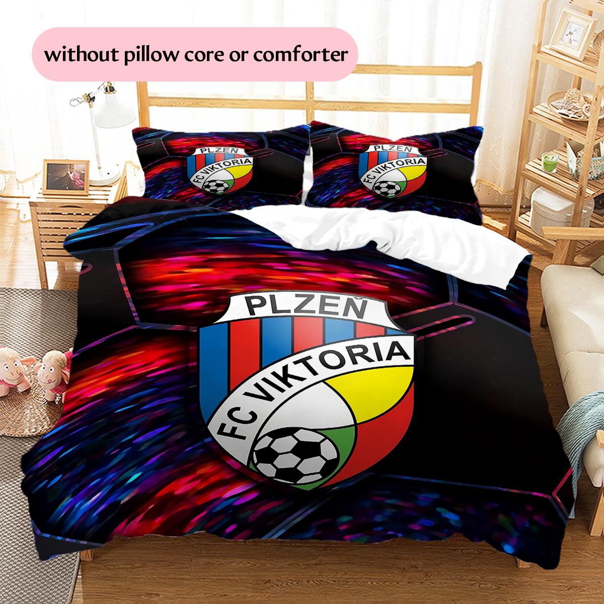 

Viktoria Plzen Pattern Bedding Home Decoration Birthday & Festival Gift (1 * duvet cover + 2 * pillowcase, without core) 135x200cm