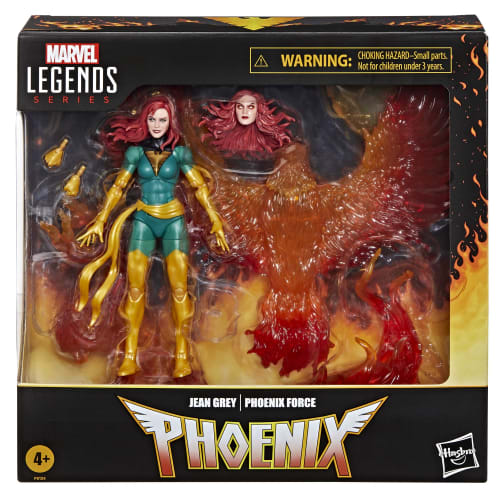 Hasbro Marvel Legends Series Jean Grey with Phoenix Force Display, Deluxe X-Men Comics Collectible 15cm Action Figure F9134 Authentic