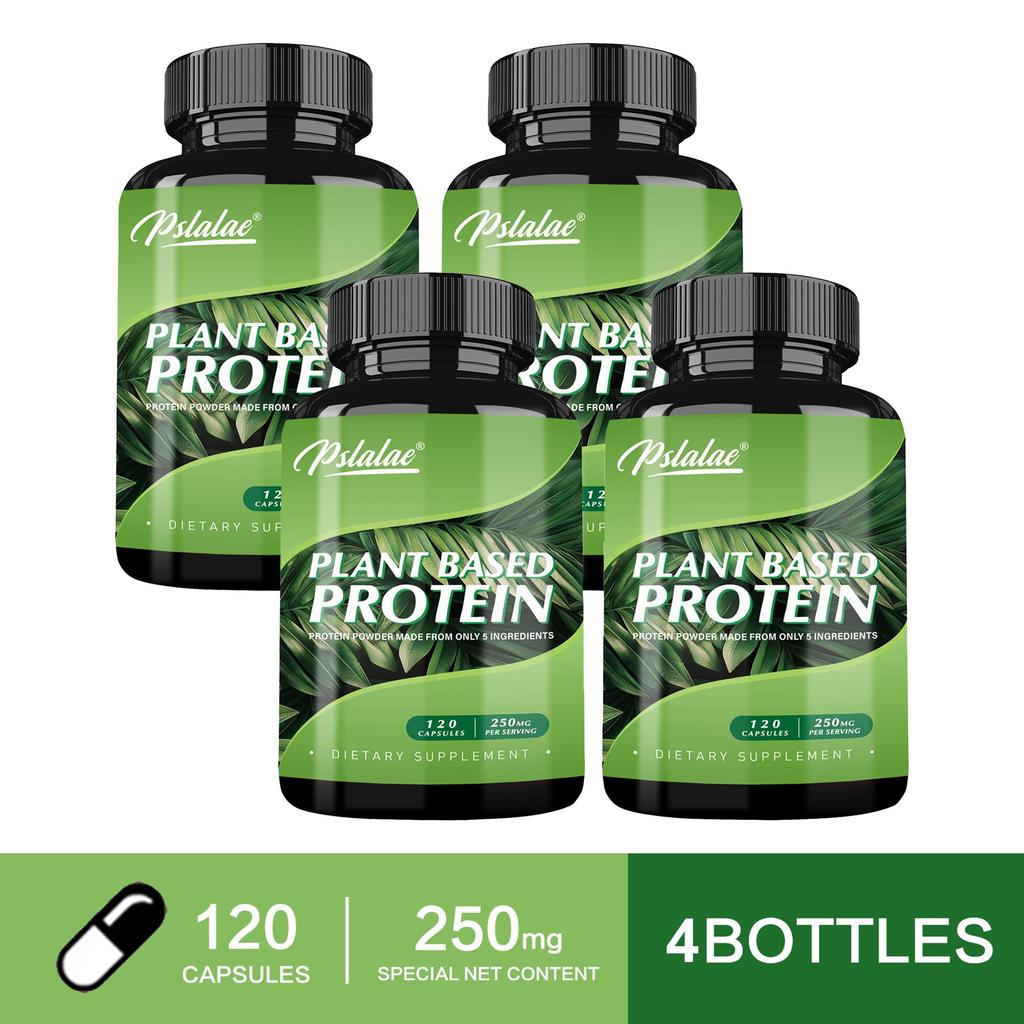 Plant protein capsules, aid digestion, 3080 mg, antioxidant, vitamins, suitable for both men and women.