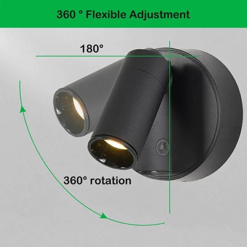 Rechargeable Magnetic LED Wall Light - 360° Rotation Touch lantern W/ Remote Control, Wall Mount Cabinet Spotlight Night Lamp