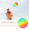 Inflatable Soccer Ball Rainbow Football PVC Playthings Inflatable Football Toy Beach Rainbow Balls