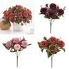 Elegant Peony Artificial Flower Topiary With Realistic Look For Interior Decoration