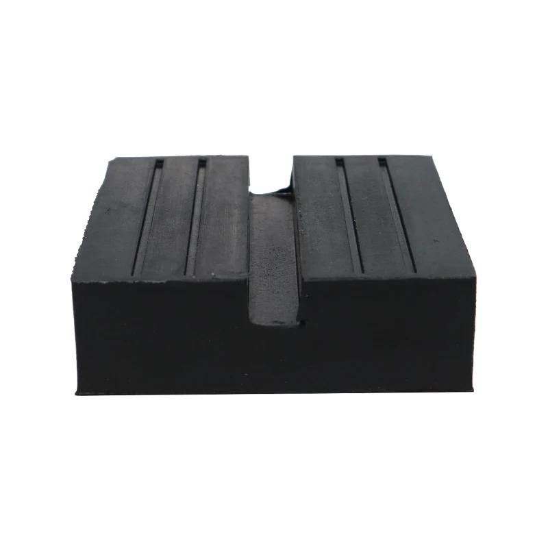 Car Lift Jack Stand Rubber Pads Square Slotted Frame Rail Floor Jack Guard Adapter Pad Repair Kit Universal for Scissor Jack