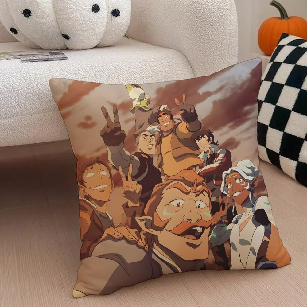 VVoltron Legendary Defender Cushion Cover Throw Pillow Cover Hidden Button Durable Polyester Chair Cushion