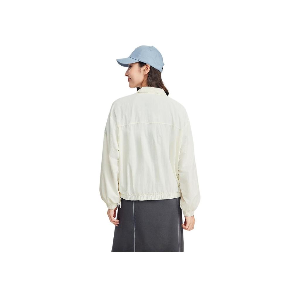 Skechers Fashionable Versatile Soft Loose Jacket Women Jackets Cotton-Candy-White L225W095-0074