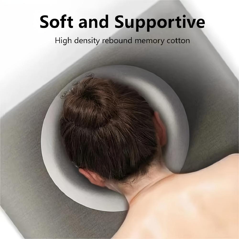 [Reversible Massage Pillow] 1pc Reversible U-Shaped Massage Pillow | Heavy-Duty Soft Face/Prone Cushion for Spa, Facial,Salon/Bed Use | Zippered Cover