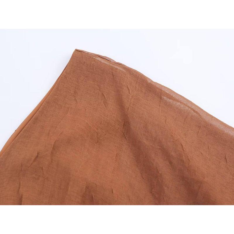 Kaslead New Women clothes Western Style Fashion Simple Slimming Temperament V-neck Waist Hugging Dress