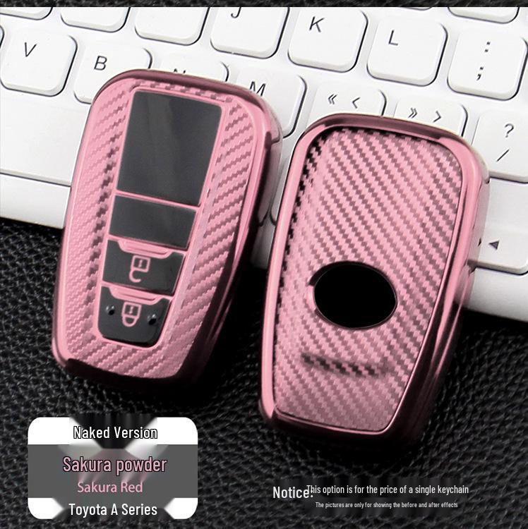 Toyota A Style TPU Carbon Fiber Car Key Case
