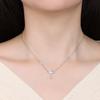 925 Silver Sparkling Star Tassel Necklace Pendant Women Birthday Wedding Anniversary Gifts Jewelry