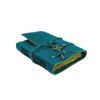 OVERDOSE Deckle Turquoise Leather Journal with Lock Vintage Journal for Men and Women Sketching Writing Diary Book of Shadows Handmade Vintage Deckle