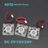 4010 40x40x10mm 4cm Hydraulic Bearing 2pin DC 5v 12v 24v Cooling Brushless Fan Transparent white LED light Emitting
