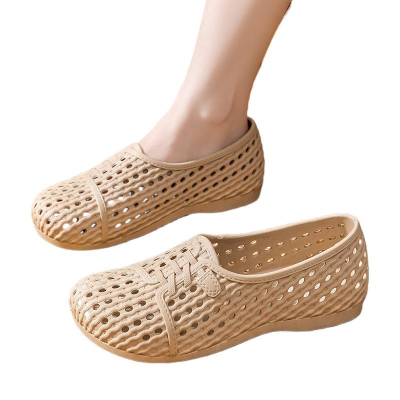 Women's Non-Slip Breathable Sandals - Comfortable Nurse, Work & Beach Shoes with Soft Soles.