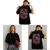 Cotton T Shirt For Women With Letter Print Stylish Oversize Casual Summer Wear