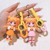 Anime Sailor Moon Figure Keychain Cartoon Cute Moon Cat Keyring Mars Jupiter Mercury Backpack Car Key Chain Christmas Gift