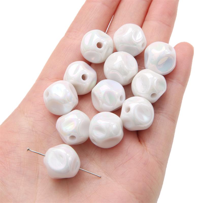 Acrylic Solid Color Beads for DIY Necklace & Bracelet Accessories