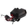 Motorcycle Handlebar Charger ABS with Voltage and Temperature Digital Display Motorbike Power Supply Socket for Riding