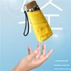 Ultra Light Small Mini Women Five Fold Umbrella Sun Proof Sun Proof Anti UV Sun Rain Dual Use Umbrella Thick Black Glue Pocket S