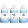 MAM Lot of 3 Anti-colic Bottles 160ml (Blue/ B