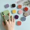 Korean Style Epoxy Telescopic Phone Stand with Airbag and Logo - Creative Solid Color Series Gift.