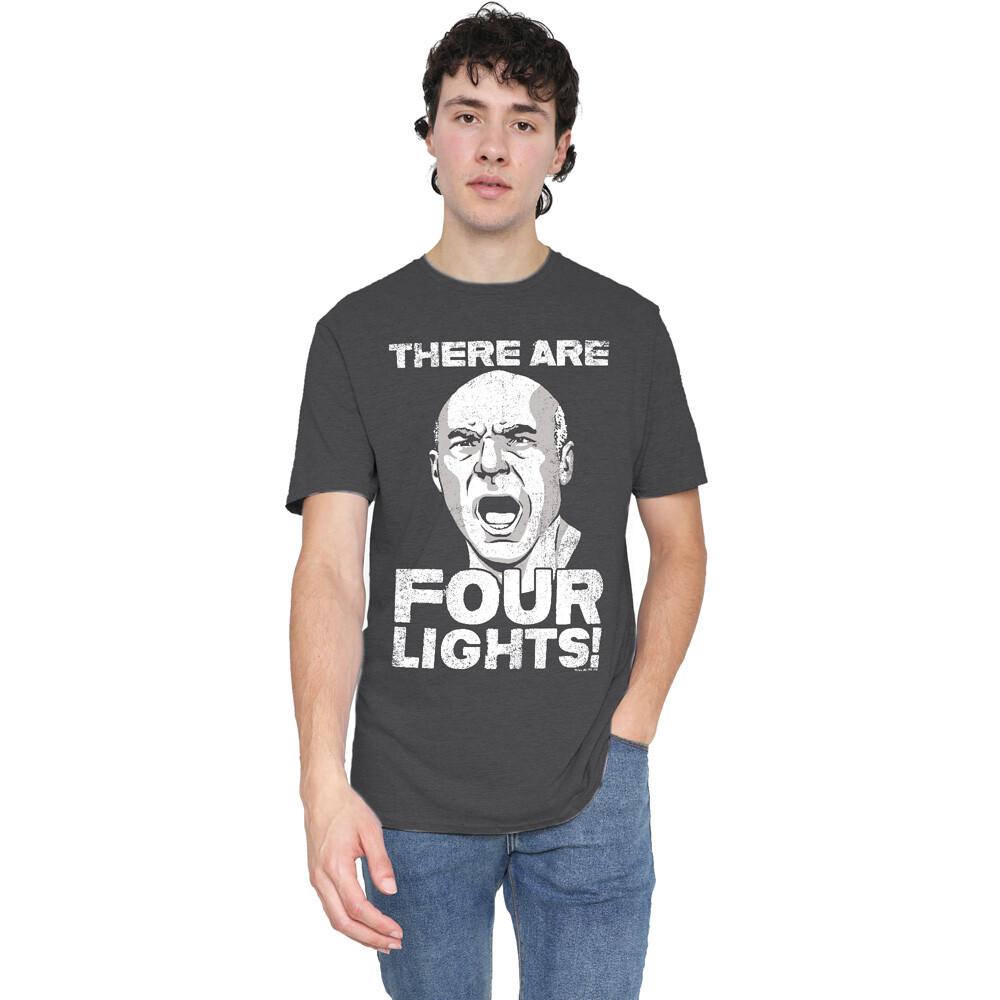 Star Trek Four Lights T-Shirt S-2XL-Charcoal Unisex T-Shirt S