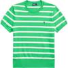 Polo Striped Short Sleeve Sweater Women Sweater Green WMPOSWENC020949-300