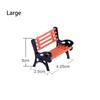 Miniature Park Benches Model Chair Settee for Sand Table Simulation Landscape Train Landscape Railroad Scenery Layout Mini Garden Ornament