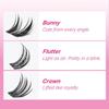 veyesbeauty Mini Pacote de Cílios em Aglomerado - Coelho/ Flutter/ Coroa