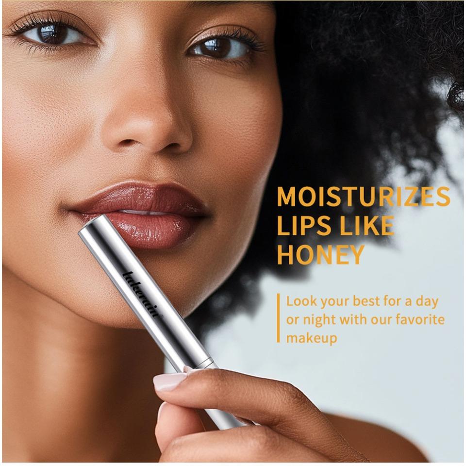 Black Honey Moisturizing Lipstick – Vitamin E Hydrating Lip Balm with Honey Extract, Nourishing & Long-Lasting Lip Care for Soft, Supple Lips