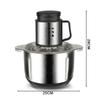 5L Large Capacity Electric Meat Grinder 1000W Stainless Steel Vegetable Crusher Kitchen Multifunctional Food Processor