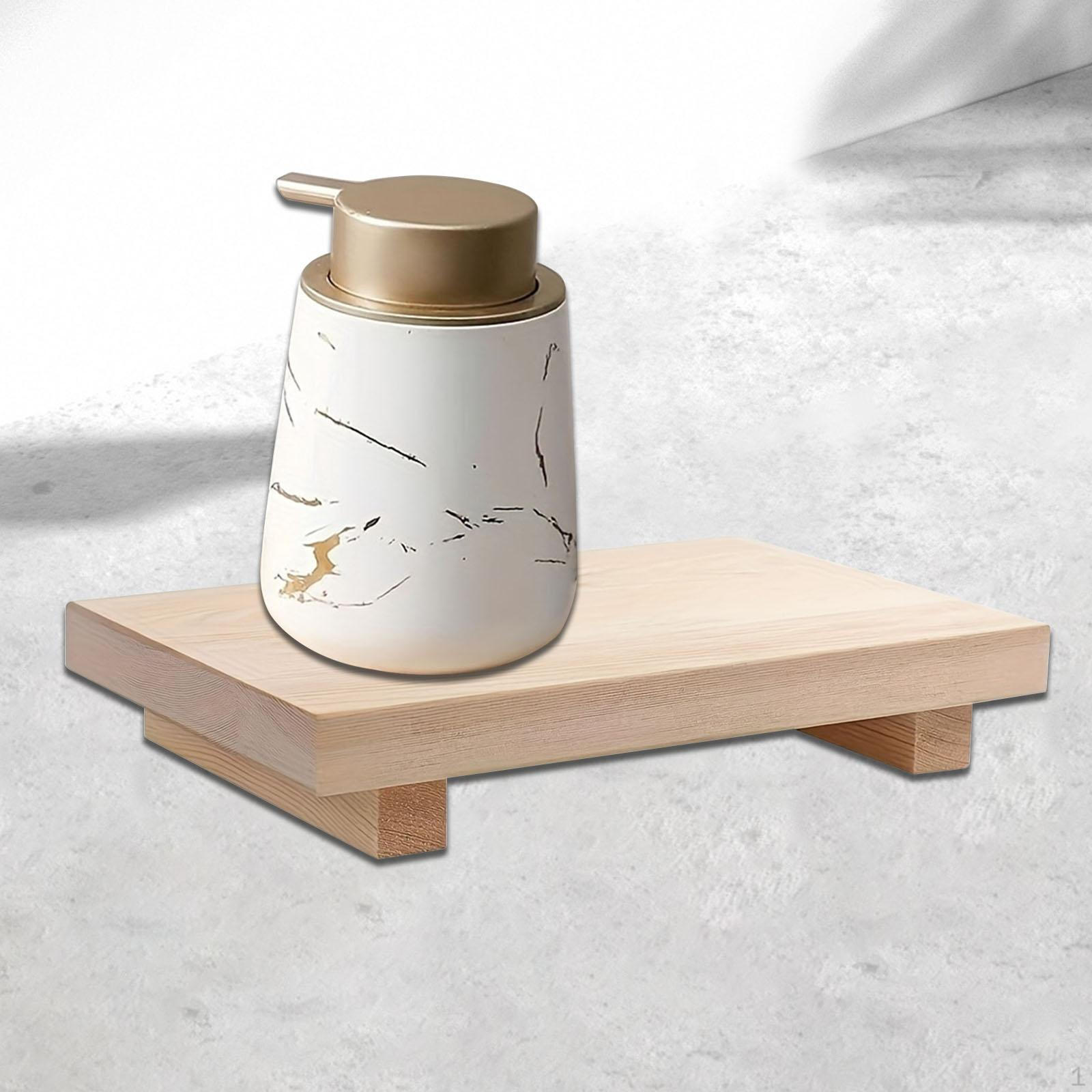 

Elegant Wooden Soap Tray for Bathroom And Kitchen Decor бежевий