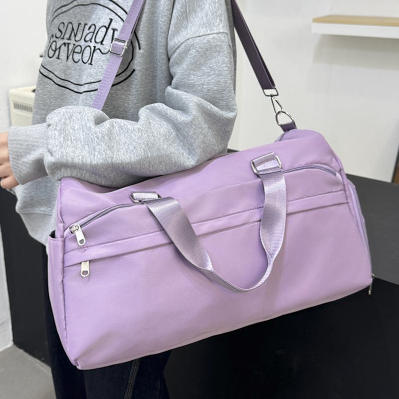 Downhill Travel Bag Short Distance Women's Light Sports Travel Bag Splicing Hand Held One Shoulder Crossbody Bag