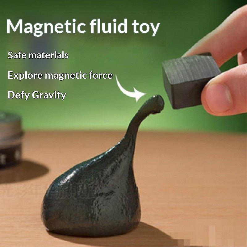 Magnetic Putty Slime Anti-Gravity Magnet Toy Eco-Friendly Material Black Tech Science Education Kit for Kids Daily Play