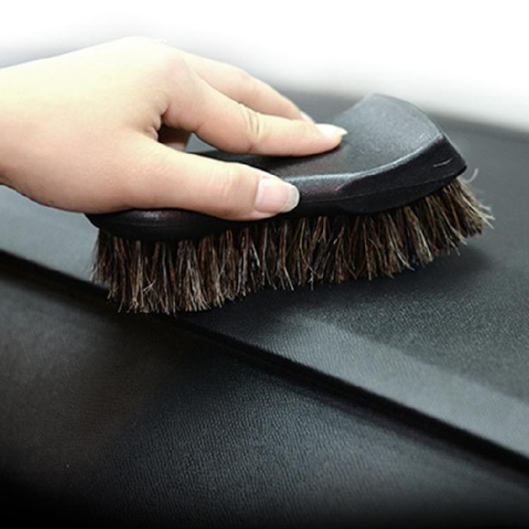 Ergonomic Handle Car Interior Clean Brush With Soft Bristles For Effective Leather Textiles Maintenance Fabric Cleaning