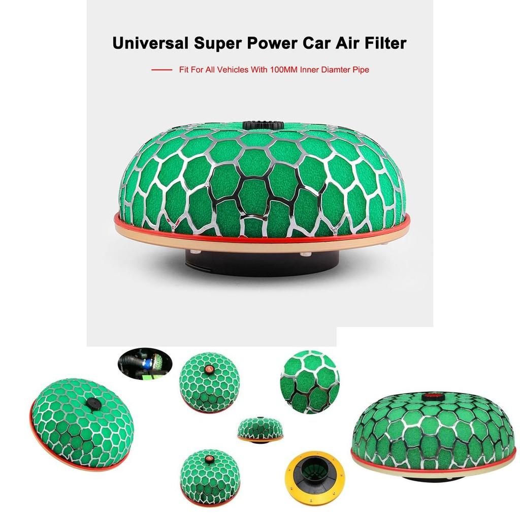 Car Air Intake Filter With Aluminum Shell And Colorful Sponge For Performance Enhancement