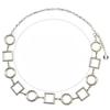 Modern Metallic Waist Chain With Geometric Patches For Women Summer Fashion Accessories