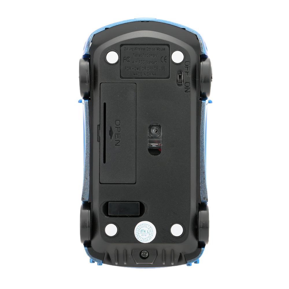 2,4GHz bezdrátová optická USB myš/myš ve tvaru závodního auta 3D 3 tlačítka 1000 DPI/CPI pro PC notebook