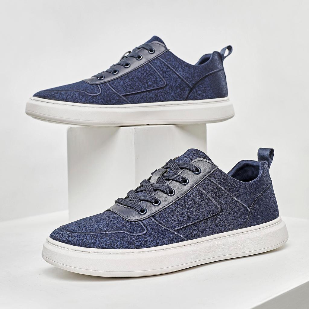 Summer New Versatile Cloth Shoes Men's Lace Up Board Shoes