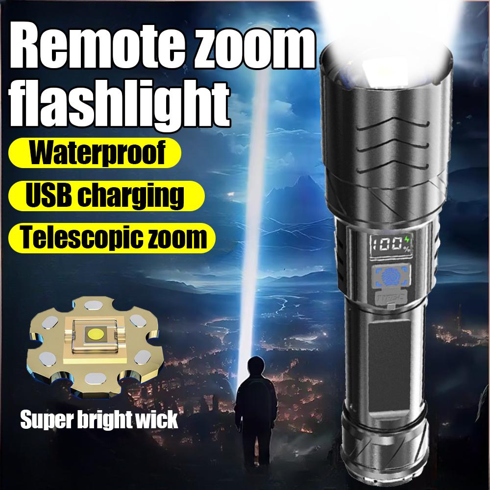 Wiederaufladbare Beleuchtung Taschenlampe Größerer Bestrahlungsbereich Fernschuss Wasserdicht und sturzfest Laserpistole Stark