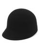 Yunibeosyeolkemiseuteuli Wool Black Round Riding Cap