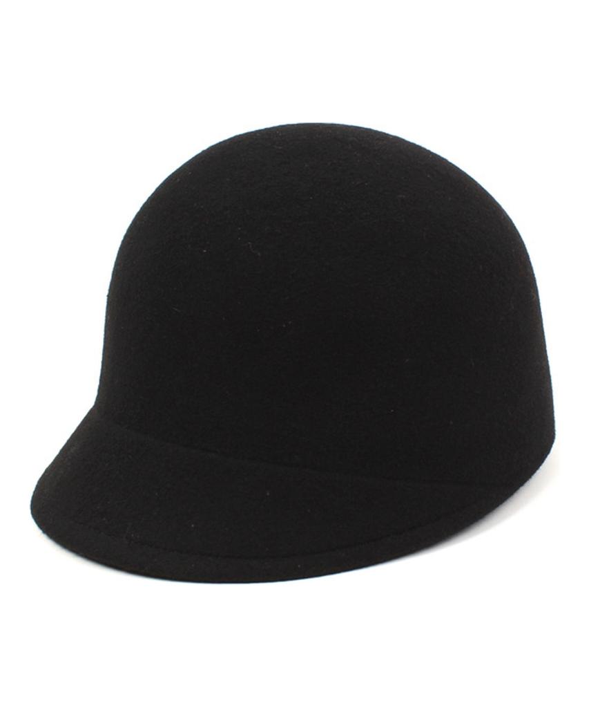 Yunibeosyeolkemiseuteuli Wool Black Round Riding Cap